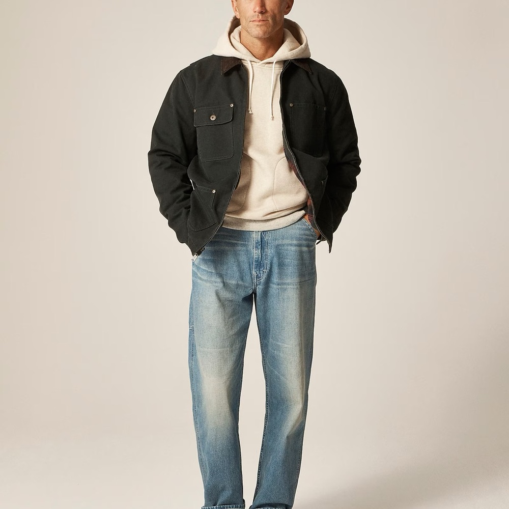 J CREW Wallace & Barnes Wallace & Barnes duck canvas utility jacket S $238 CL889 - Picture 3 of 10